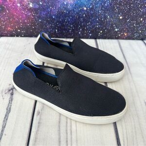 Rothy's The Original Women's The City Flat Sneaker Loafer 6.5 Black Casual Shoes